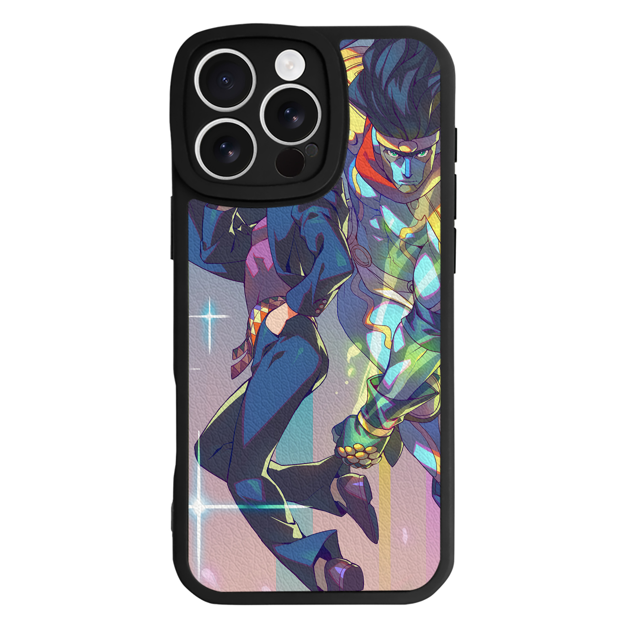 （画像用） ジョジョの奇妙な冒険 JoJo's Bizarre Adventure 【iPhone 16シリーズ対応】シリコンスマホケース（レザー調） 材質：シリコン